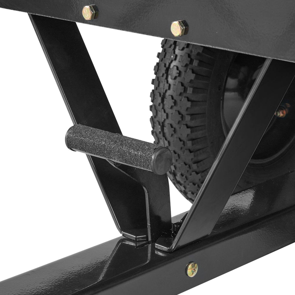 Remorque à benne en acier VEVOR pour VTT, 750 livres 15 pieds cubes, remorque utilitaire de jardin avec côtés amovibles pour tracteur tondeuse autoportéeEX-STOCK Canada