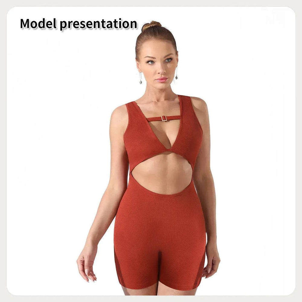 Women Cut out Unitard Short Bodysuit - EX-STOCK Canada