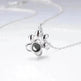 Cute Animal Dog Paw Personalized Custom Projection Necklace - EX-STOCK Canada