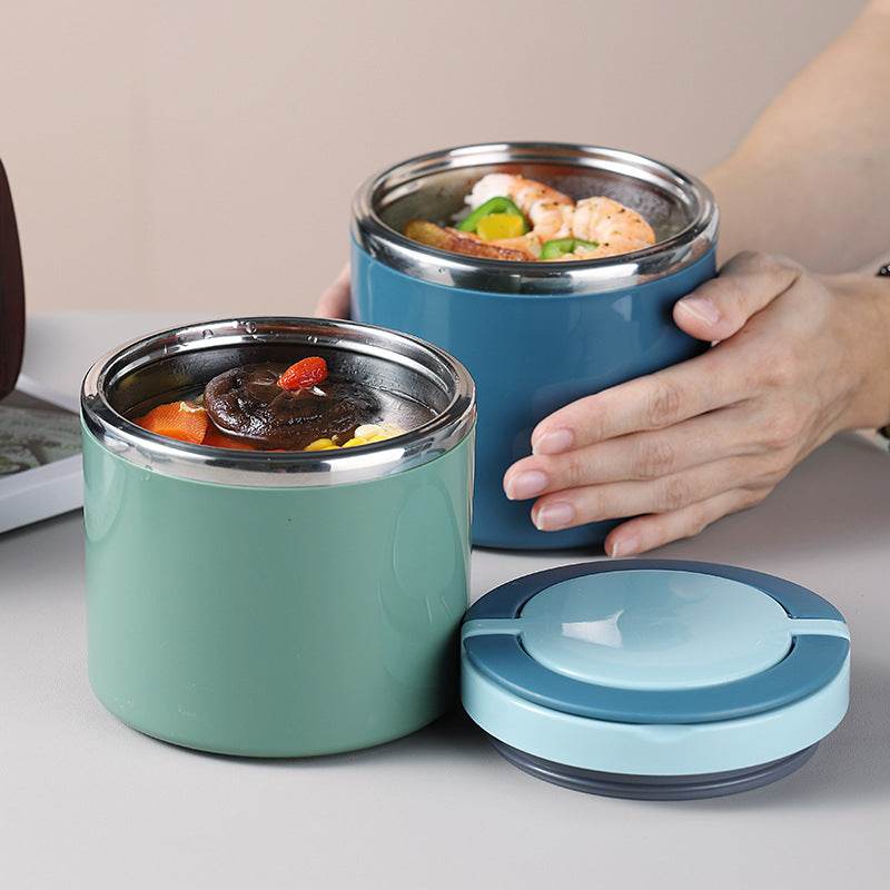 Portable Minimalist Stainless Steel Thermal Insulated Lunch Container - EX-STOCK Canada