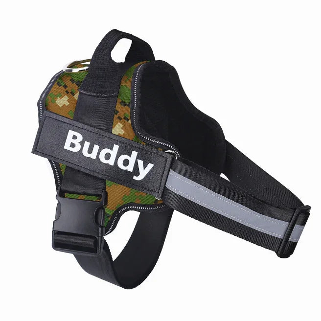 Personalized Dog Harness NO PULL Reflective Breathable Adjustable Pet Harness Vest For Small Large Dog Custom Patch Pet Supplies EX-STOCK Canada