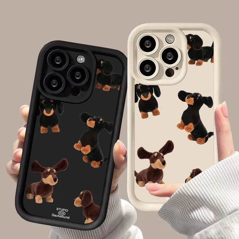 Cream Sausage Dog Phone Case - EX-STOCK Canada