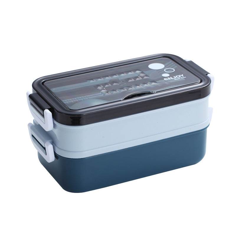 Insulated Stainless Steel Double-Layer Lunch Box for Work & School - EX-STOCK Canada