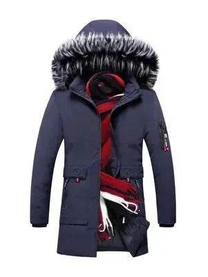 Fur Collar Hoodie Winter Parka Jacket for men - EX-STOCK Canada