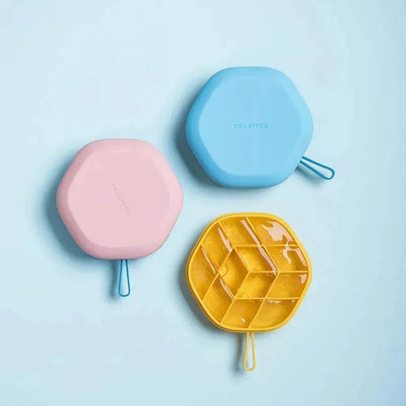 Portable Silicone Hexagonal DIY Ice Mold ice lattice - EX-STOCK Canada