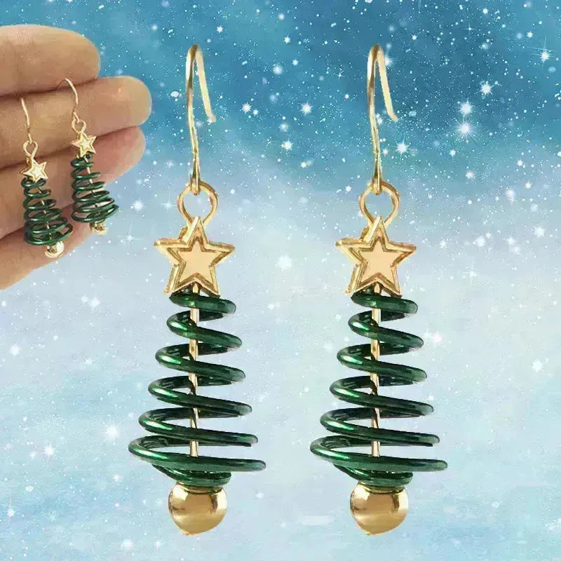 Boucles d'oreilles de Noël étoiles de bricolages de bricolage