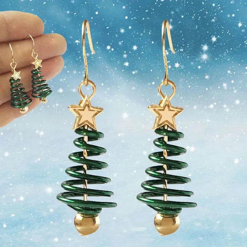 Christmas Earrings Tree Star DIY Earrings - EX-STOCK Canada