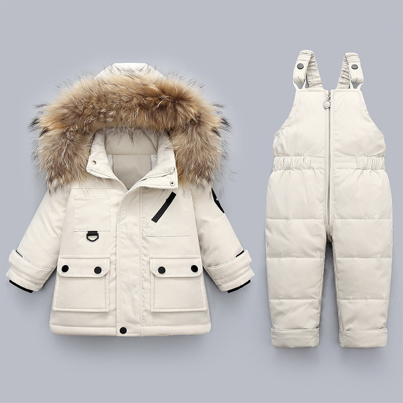 Winter Baby Boy's Down Jacket Suit | EX-STOCK product gallery photo 2
