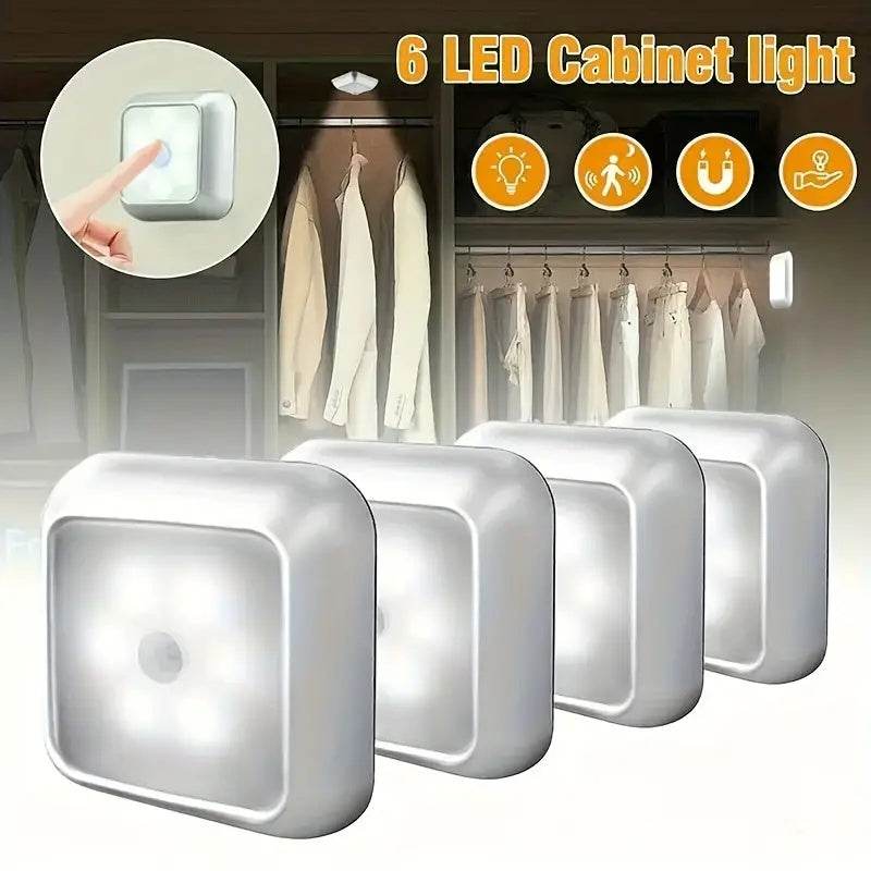 6 Pcs Induction Cabinet Night Light Motion Sensor - EX-STOCK Canada