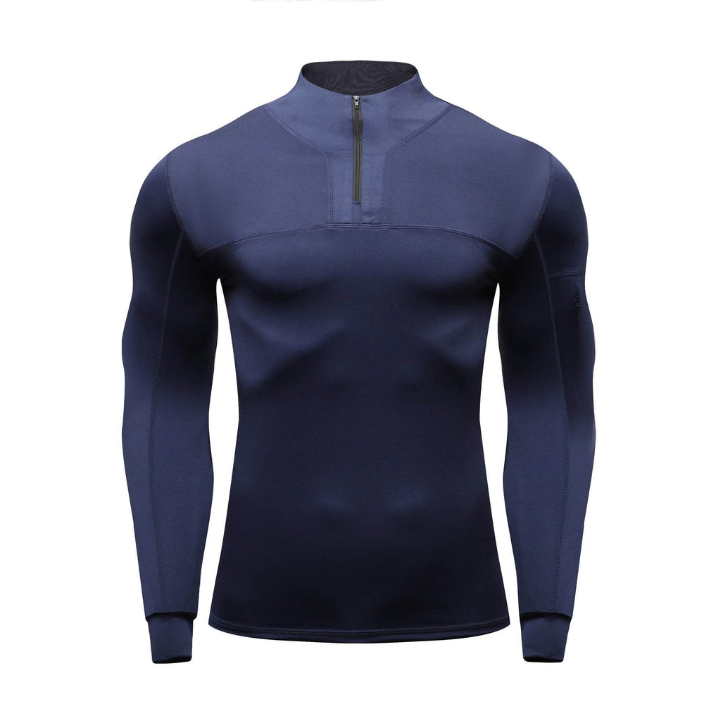 Outdoor Muscle Fitted Tactics Workout T-shirt Long Sleeve Sports Quick-drying top - EX-STOCK Canada
