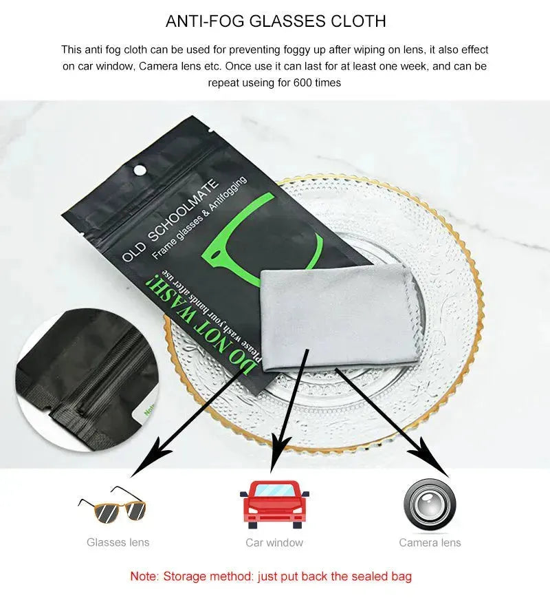 Anti-fog Glasses Squeegees Cloth - EX-STOCK CANADA
