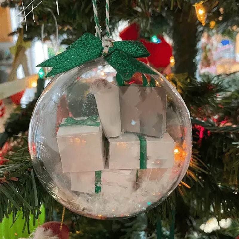 Christmas Tree Decoration Transparent Ball Hanging Decoration Scene Layout Hanging Decoration - EX-STOCK Canada