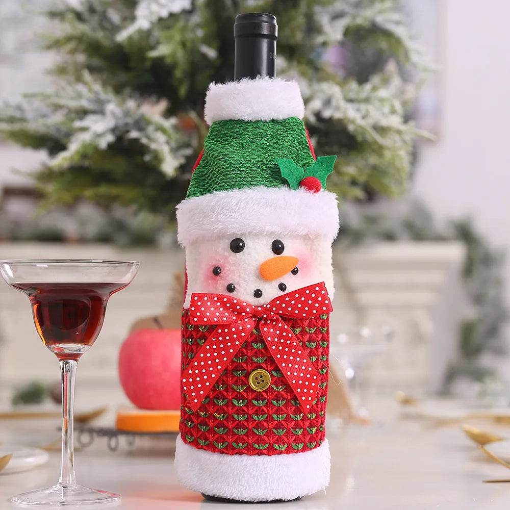 Christmas Decorations Christmas Wine Bottle Socks - EX-STOCK Canada