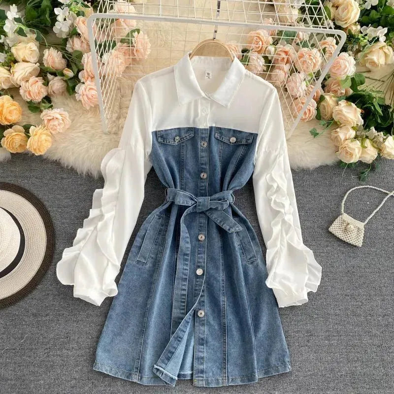 New Fashion Retro denim dress - EX-STOCK CANADA