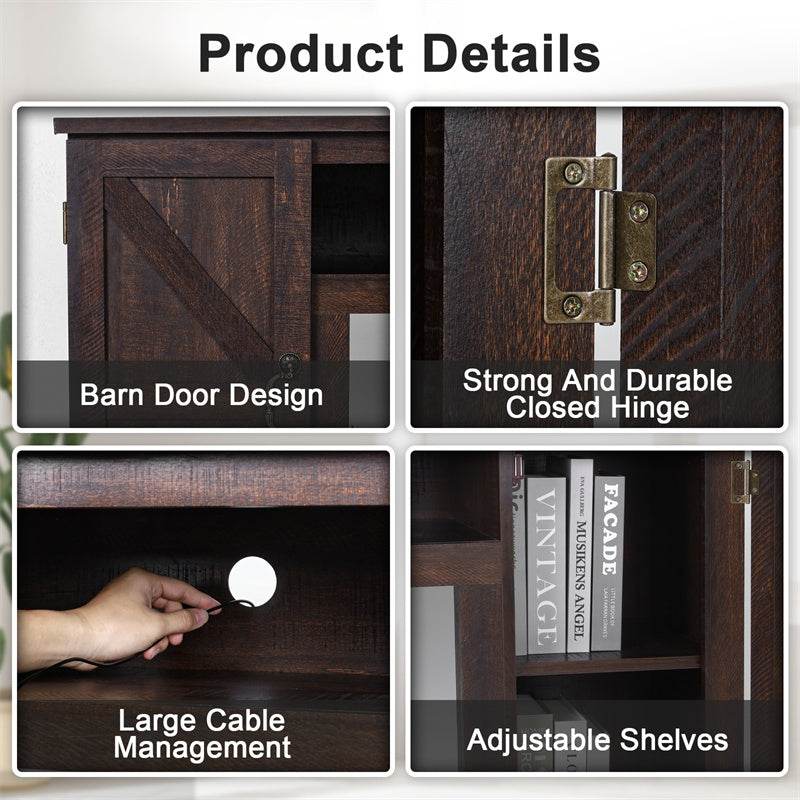 Vintage Home Living Room Wooden TV Cabinet - EX-STOCK Canada