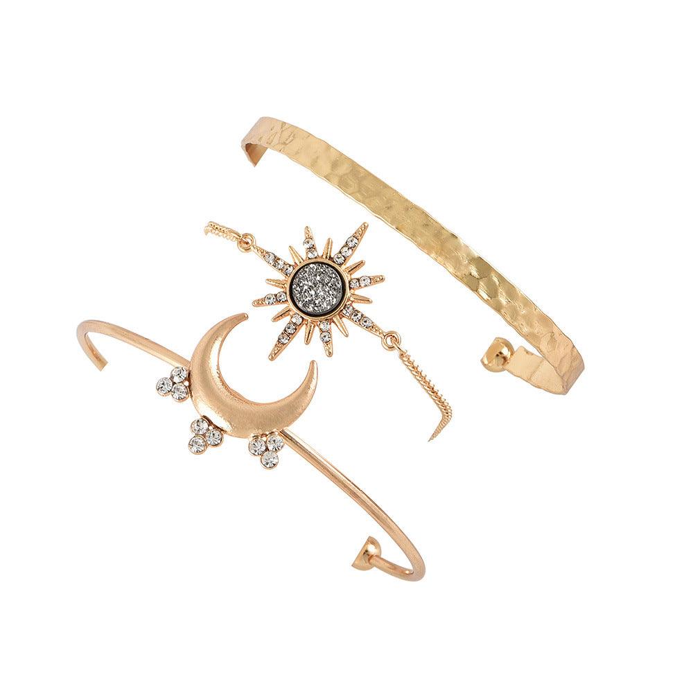 Pulsera de diamante de luna sol llena - EX-STOCK Canada