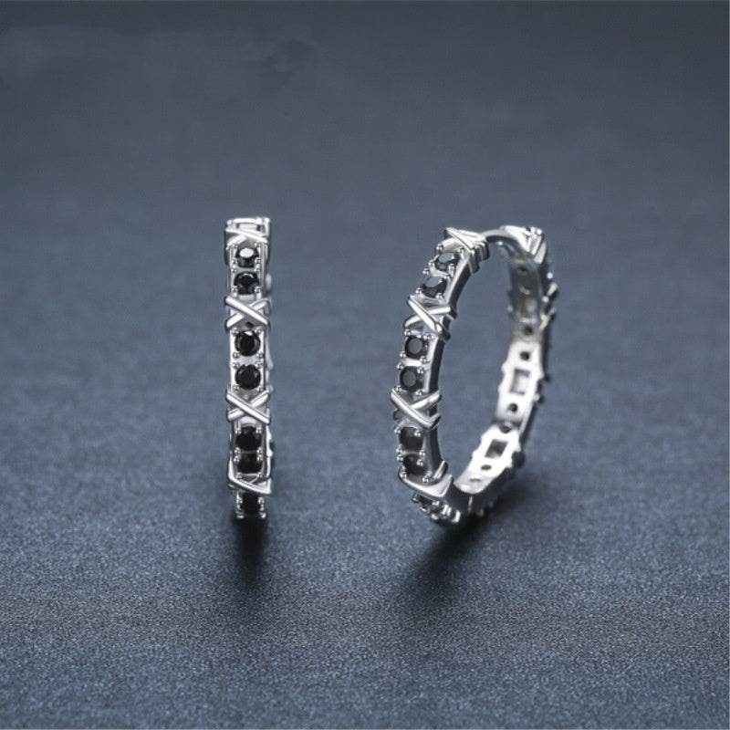 Fashion Simple Zircon Women's Copper Earrings - EX-STOCK Canada