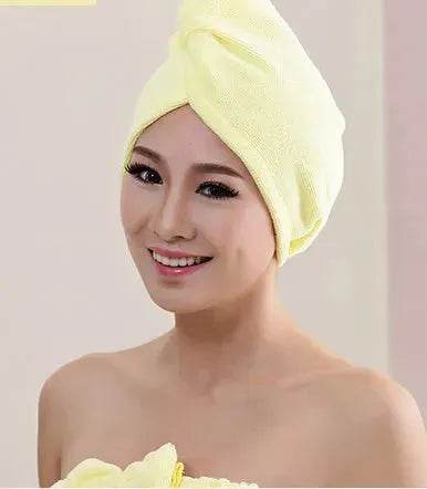 Women's Microfiber Hair Dryer Cap Absorbent Hair Towel. - EX-STOCK Canada