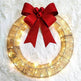 Front Door Wreath Bowknot Luminous LED Light Christmas Garland - EX-STOCK Canada