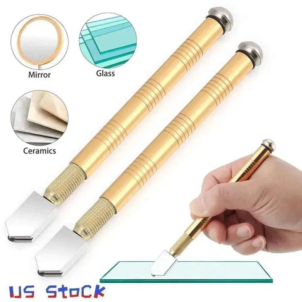2Pcs Professional Glass Cutter Metal Carbide Precision Anti-Skid Cutting Tools - EX-STOCK Canada