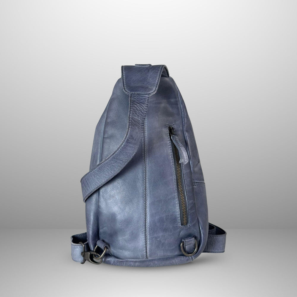 Zaino da petto in pelle con spalle scoperteEX-STOCK Canada