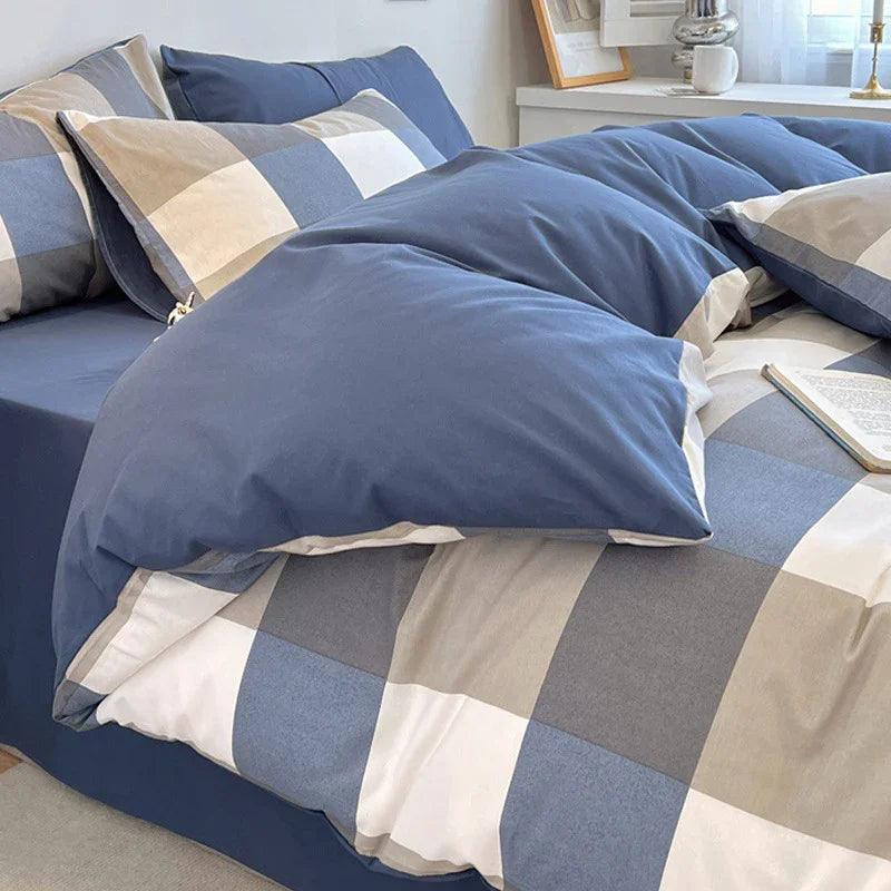 Pure Cotton Class A Four-piece Quilt Cover Household Pure Cotton Bed Sheet Duvet Cover EX-STOCK Canada