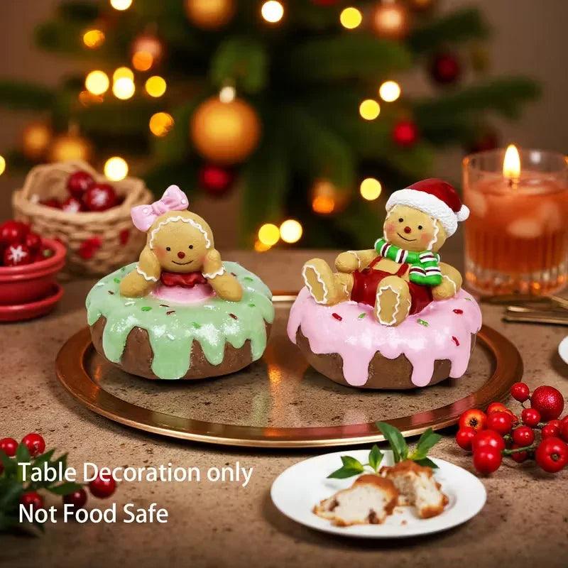 Décorations de Noël en résine dessinées à la main : Bonhomme en pain d'épiceEX-STOCK Canada