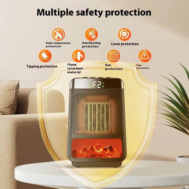Portable Whole House Room Instant 3D Electric Flame Space Heater - EX-STOCK Canada