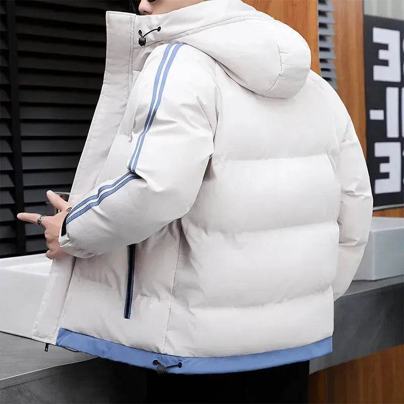 New Winter Cotton Padded Down Hoodie Winter Puffer Jacket Men - EX-STOCK Canada