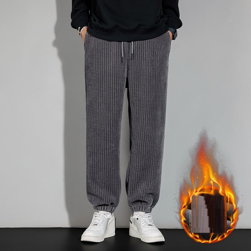 Autumn And Winter Chenille Plush Pants Male | EX-STOCK product gallery photo 11