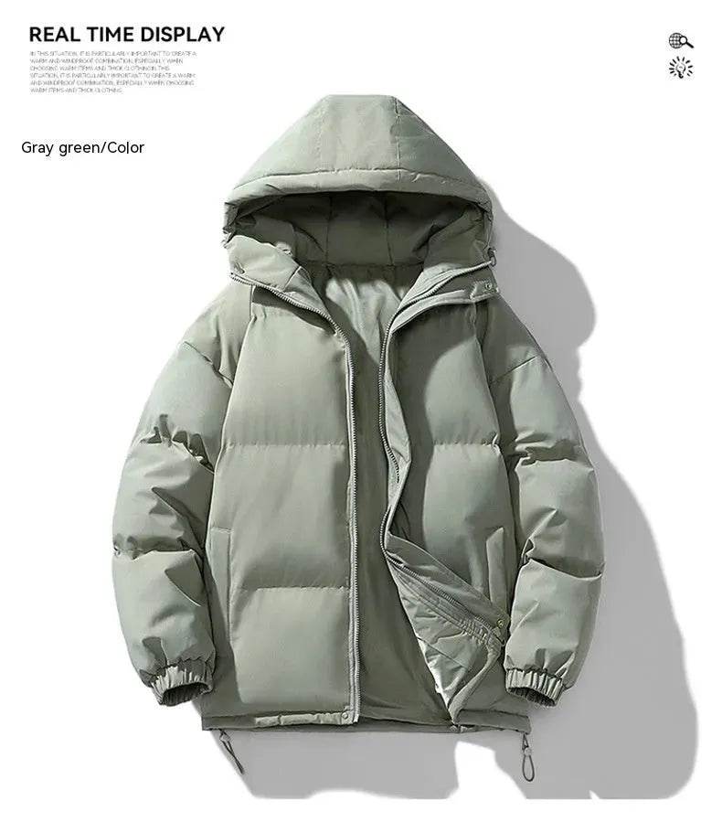 Men's Hoodie Padded Coat Thickened Cotton-padded Clothes Loose Casual Cotton-padded Jacket - EX-STOCK Canada
