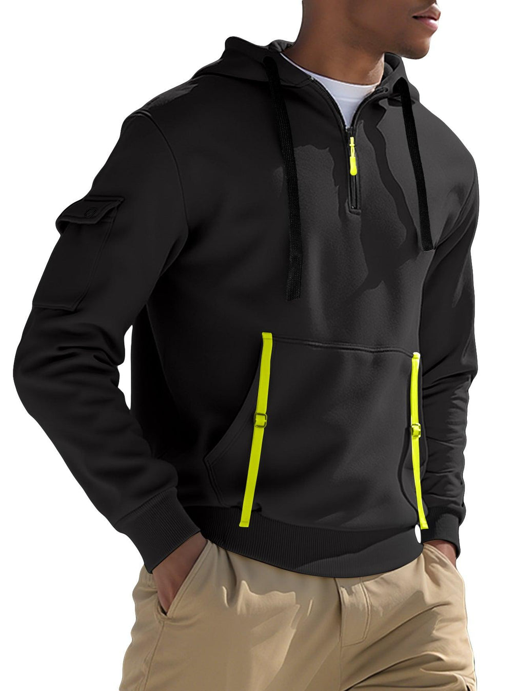 Men's Fleece-lined Casual Sweatshirt Fashion Hoodie EX-STOCK Canada