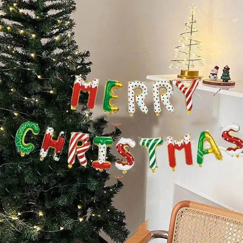 14 Pieces Of 16 Inch Candy Colored Christmas Banner Christma - EX-STOCK Canada
