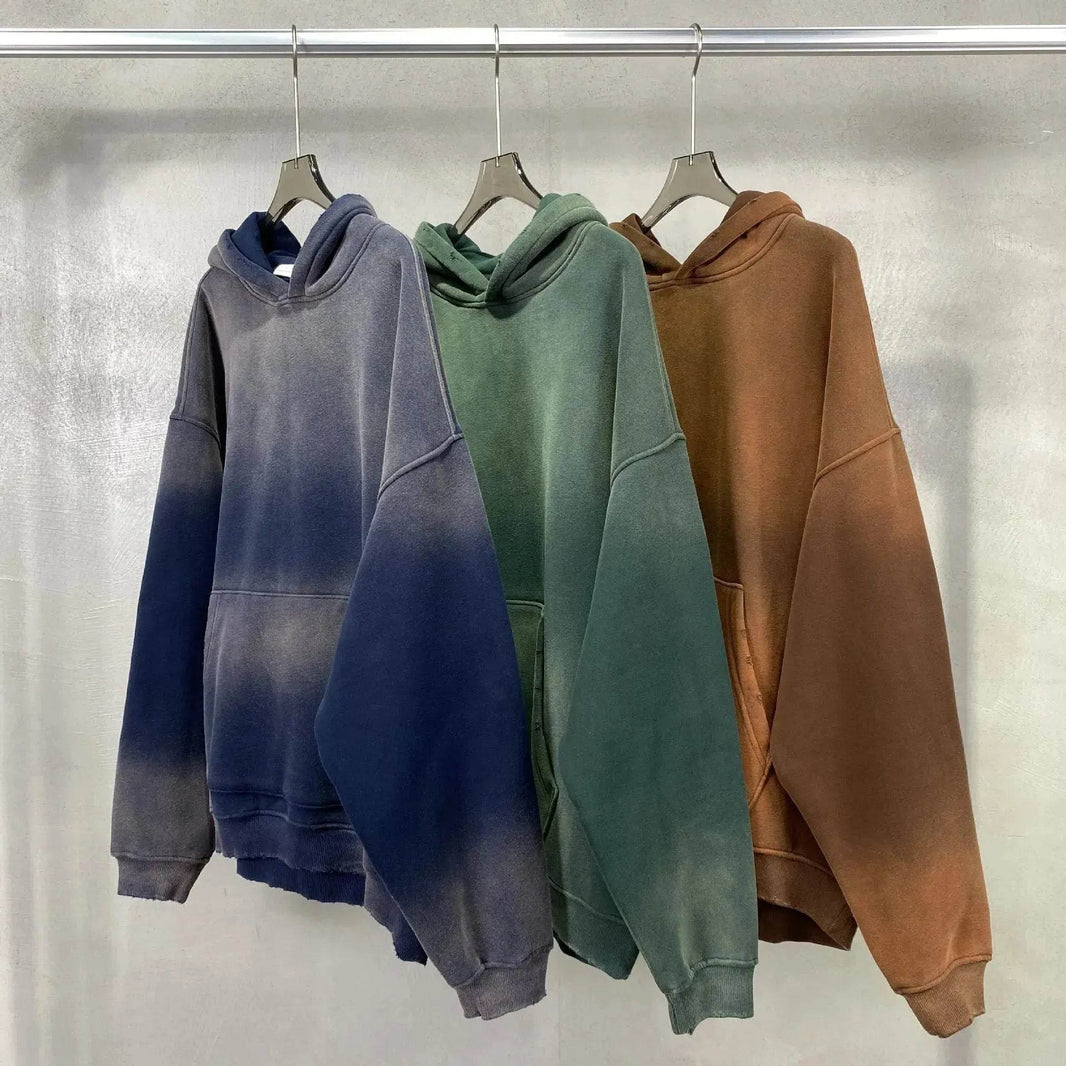 Fall Winter High Street Velvet Padded Thickened Hoodie sweatshirt for men - EX-STOCK Canada