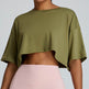 New Summer Breathable Quick-drying Yoga Loose Crop Workout Top Women's Loose Running Leisure All-matching Fitness Top - EX-STOCK Canada