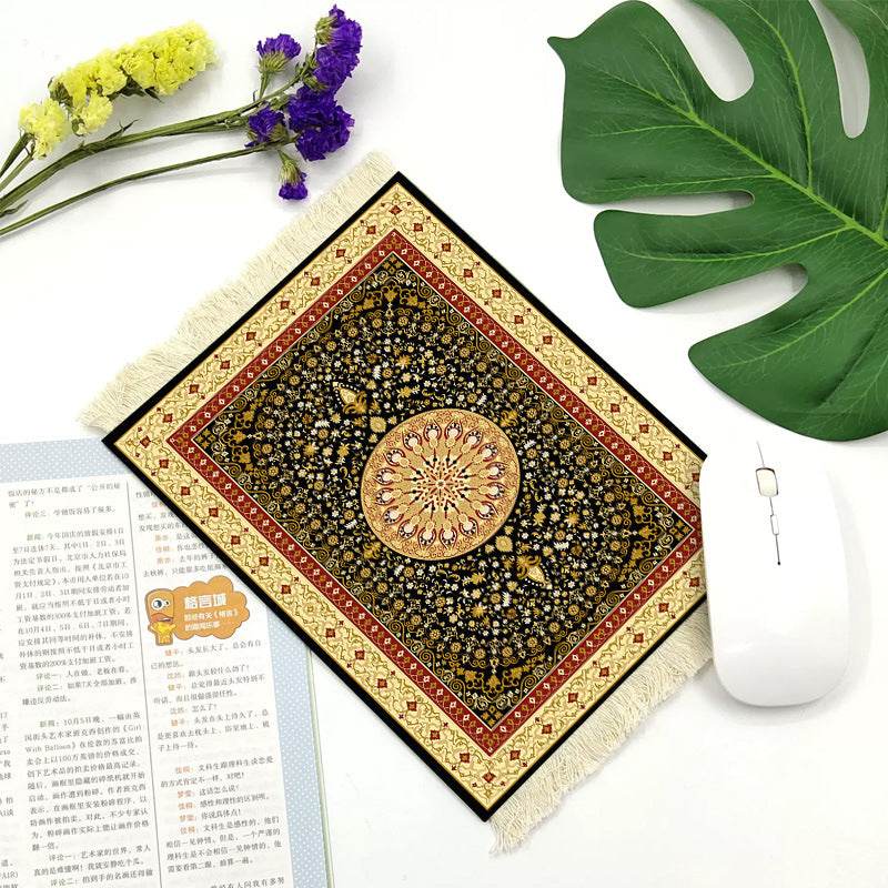Office mouse pad, Suede fringe mouse pad Hot rubber Bohemian style - EX-STOCK Canada