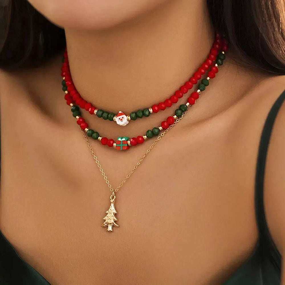 Christmas Beaded Necklace for women - EX-STOCK Canada