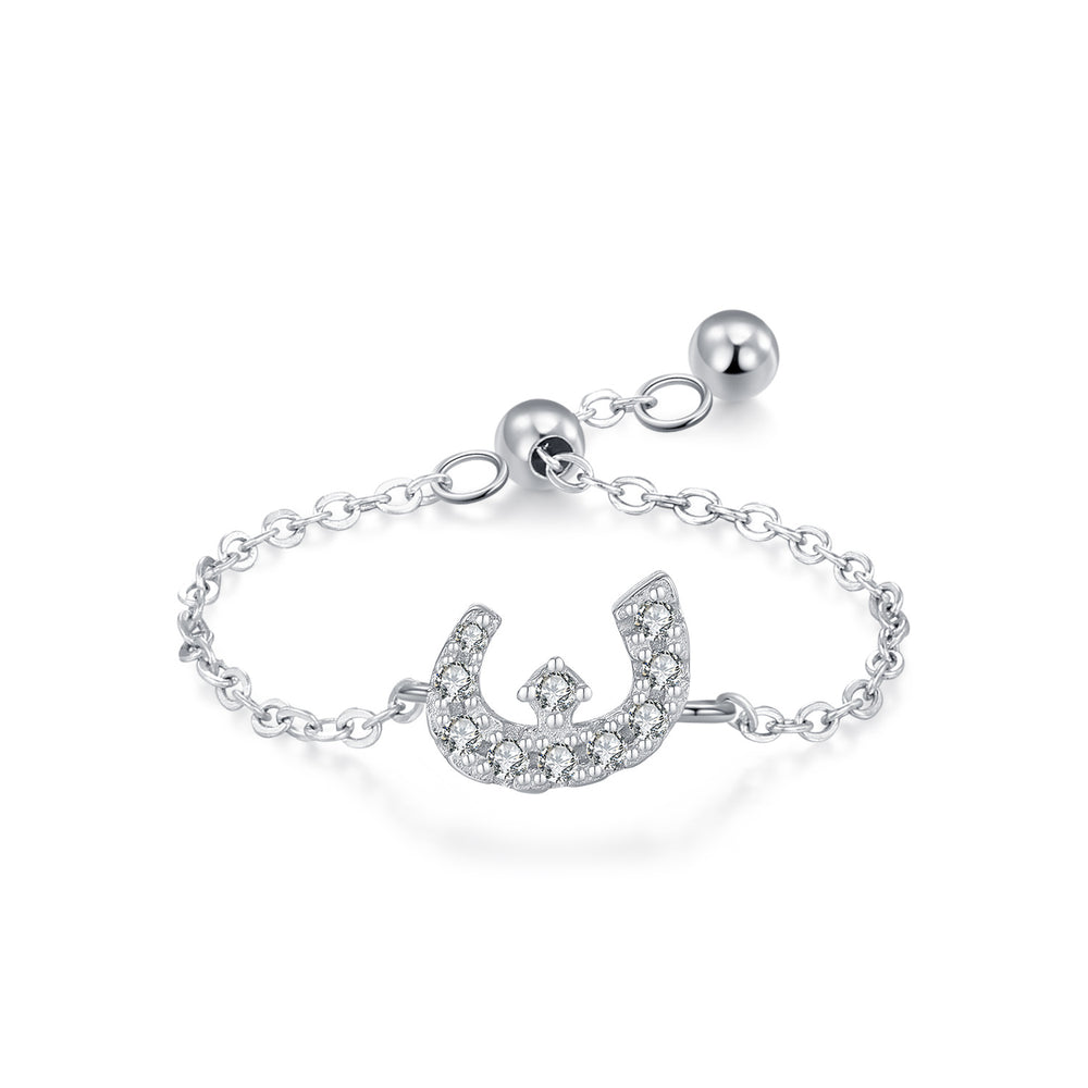 S925 Sterling Silver Niche Style Arabic Letters Pull-out Chain All-match Stackable EX-STOCK Canada