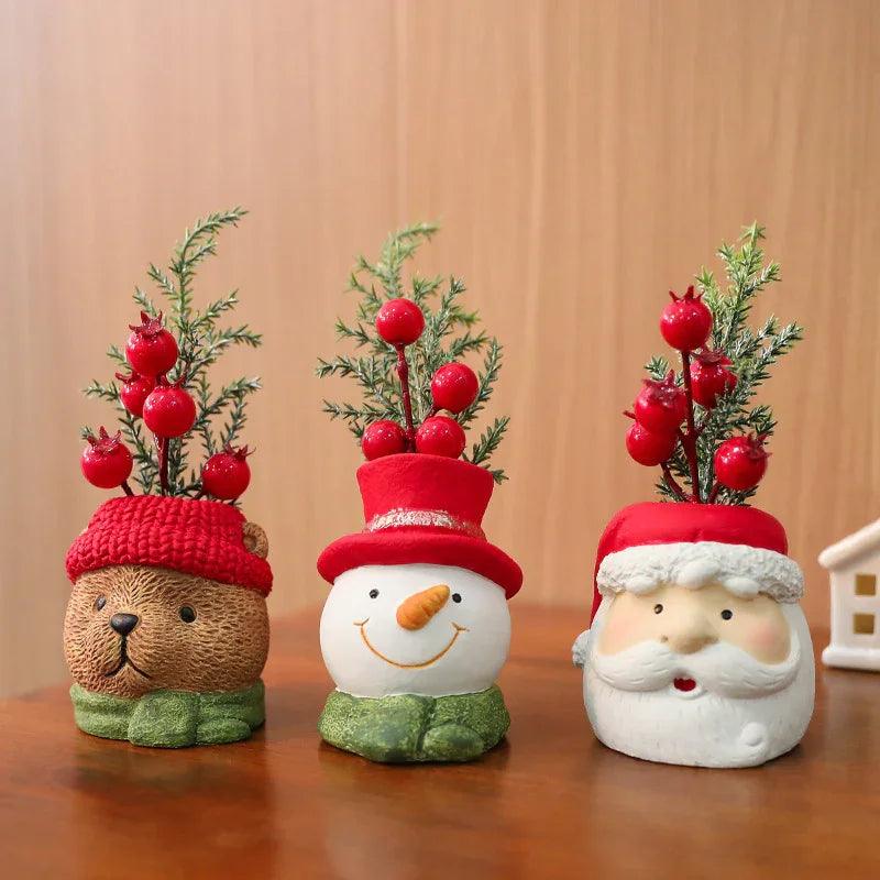 Resin Christmas Doll Santa Claus Snowman Decorations Ornaments EX-STOCK Canada