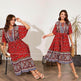 Modest Plus Size Summer dress V Neck Midi Beach boho Dress - EX-STOCK Canada