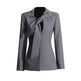V-neck Lace-up Single-breasted Design Blazer For Women - EX-STOCK Canada