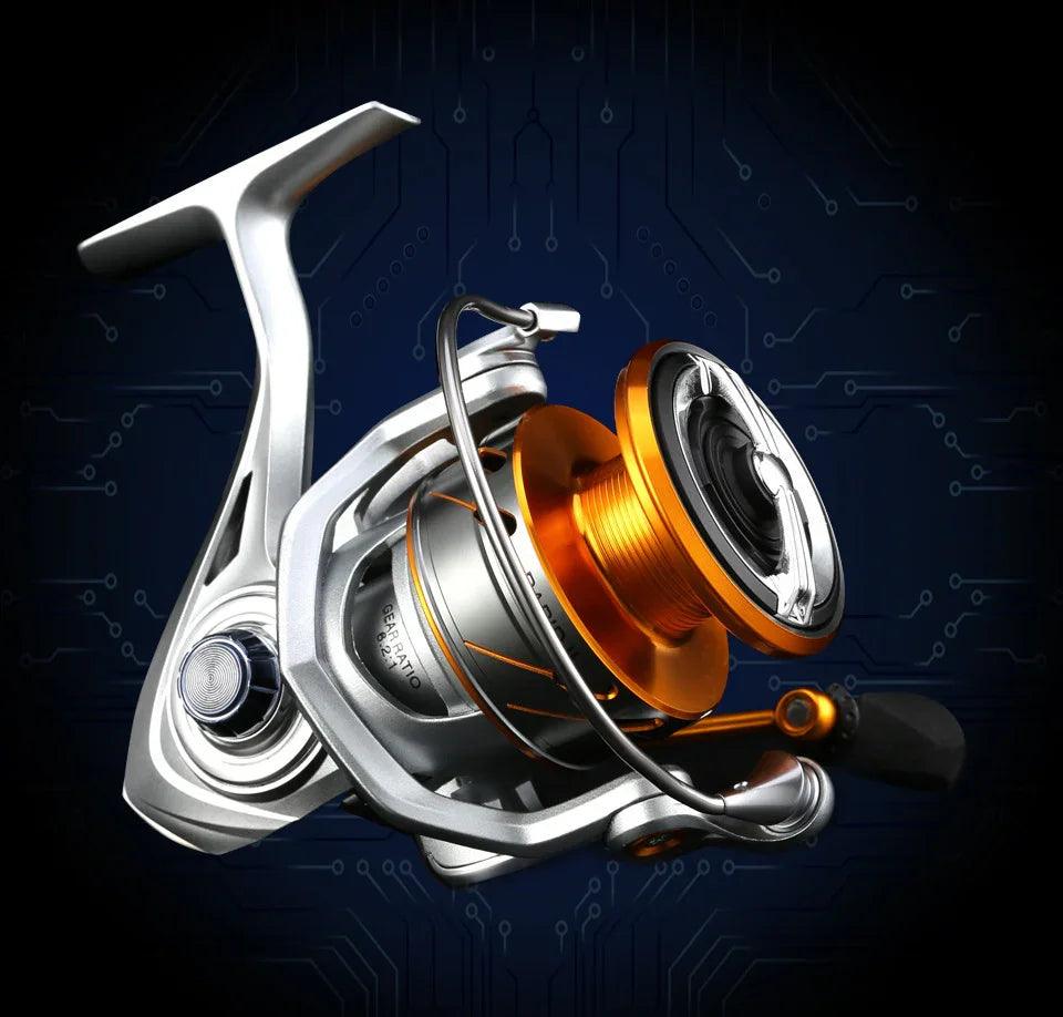 Mulinello da pesca in metallo lungo a ratio di velocità di lancioEX-STOCK Canada