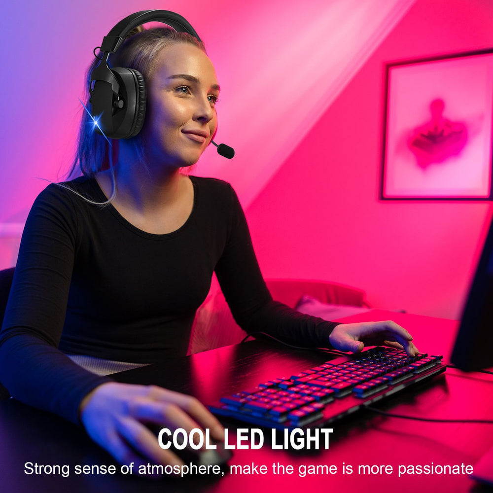 Cross-Border Over-Ear Bluetooth Headphones With Wireless Microphone 2.4G Dual-Mode, For E-Sports, Gaming PCs & PS5 EX-STOCK Canada