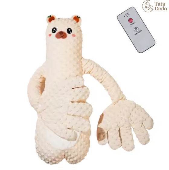 Oreiller Épuisant pour Bébé Contrôlé à Distance à Main Apaisant pour le Sommeil du Bébé Peluche Cartoon Confort pour Tout-PetitEX-STOCK Canada