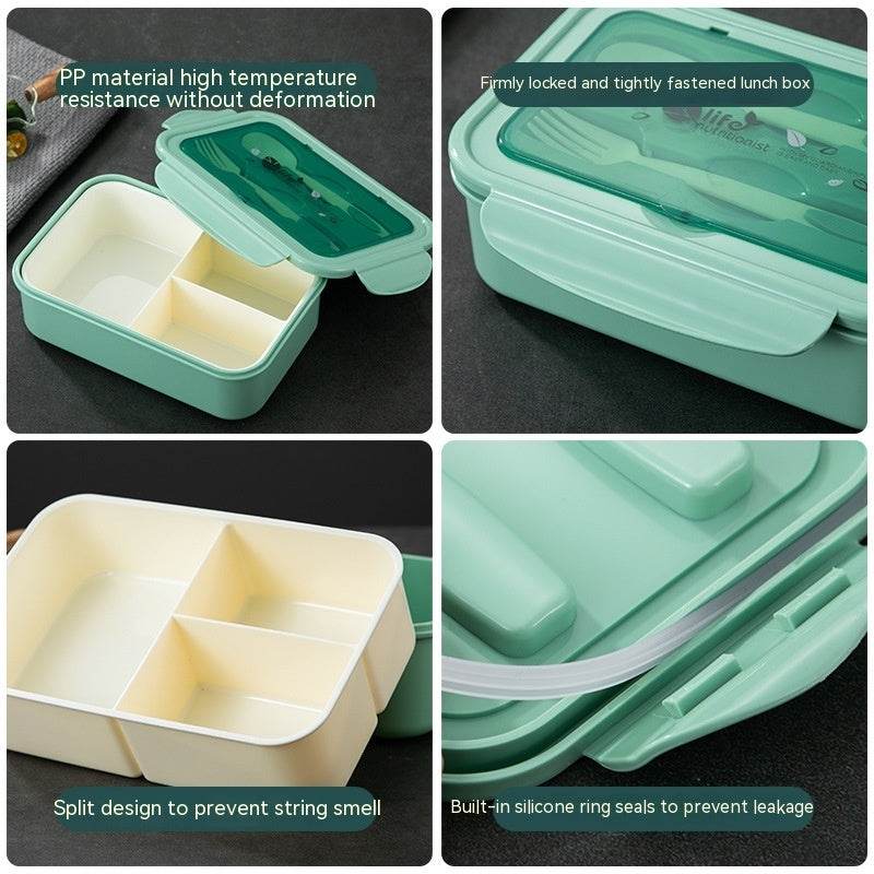 Kids Plastic Bento Lunch box with Cutleries - EX-STOCK Canada