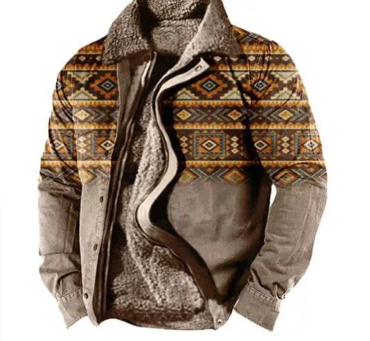 Thickened Side Seam Pocket Casual Zipper Loose Wolf Cotton Jacket - EX-STOCK Canada