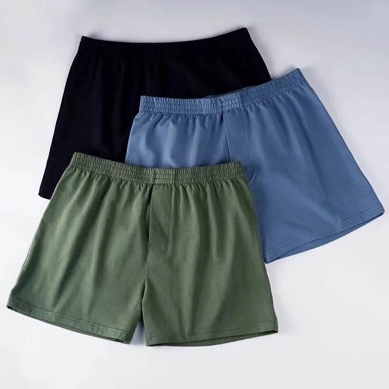 Loose-fitting Loungewear Breathable Cotton Men's Boxer short Underwear - EX-STOCK Canada