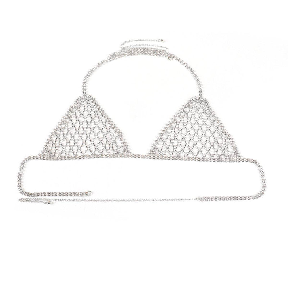 Lingerie Nightclub Body Chains – Diamond Rhinestone Bra and Panties Set - EX-STOCK Canada