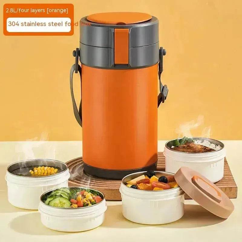 304 Stainless Steel Large Capacity Vacuum Thermal Insulated Lunch Box - EX-STOCK Canada