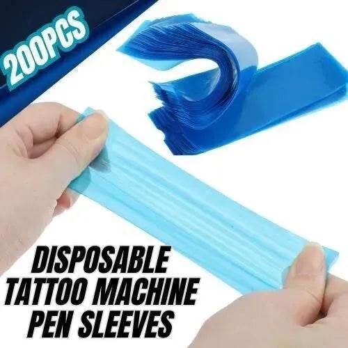 200pcs Tattoo Machine Pen Sleeves Disposable Cover - EX-STOCK Canada